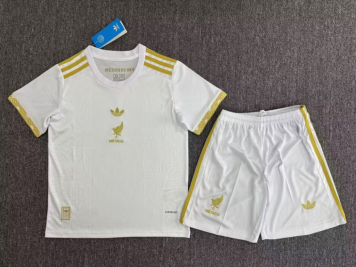 Kids-Mexico 25/26 Special White Soccer Jersey
